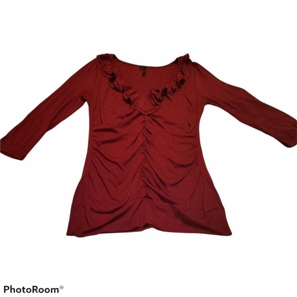 𝅺Maurices small womens 3/4 sleeve blouse